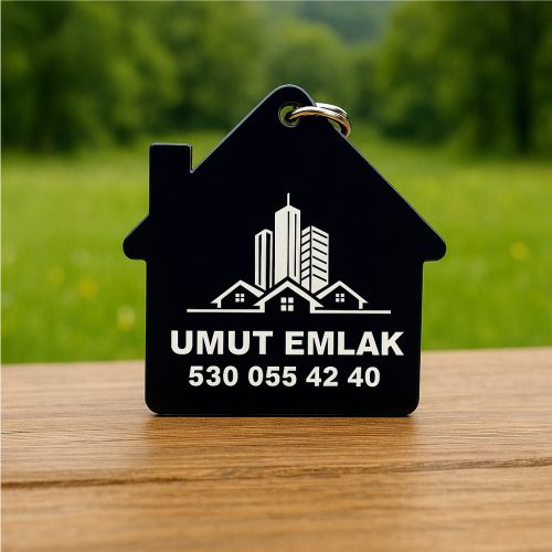 Emlak Tasarımlı Anahtarlık