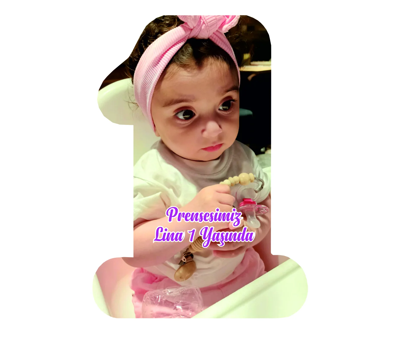 1 şeklinde sade resim tasarımlı açacak magnet