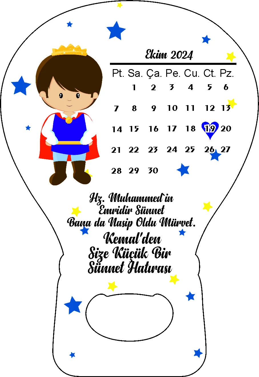 Sünnet (takvim) Temalı Balon Açacak Magneti